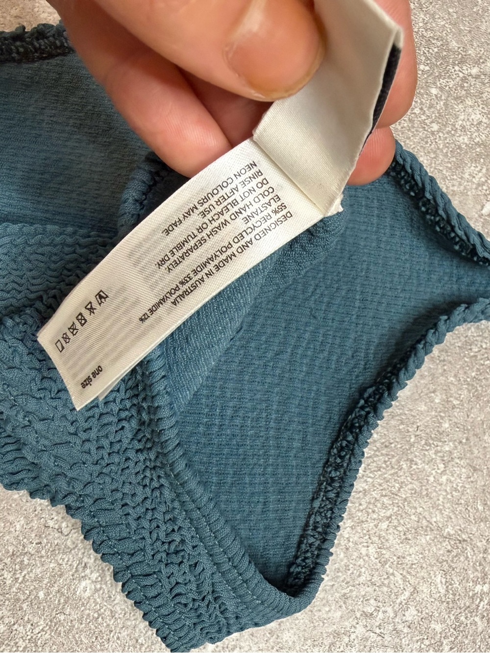 Bond-Eye Australia Halcyon Crinkle Ring Cabai One Piece Swim Suit blue onesize - Picture 10 of 12